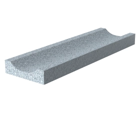 Водоприемный лоток 1000*300*80 с выборкой полукруг, м/р: Ташмурунское